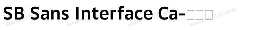 SB Sans Interface Ca字体转换 SB Sans Interface Ca字体转换